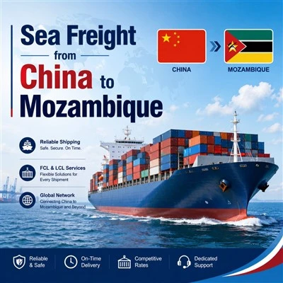 Zeevracht van China naar Mozambique